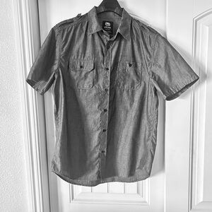 Ecko Unlimited Gray Casual Button Down Shirt